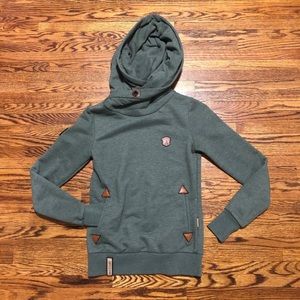 Woman’s green Naketano cowl neck xs hoodie